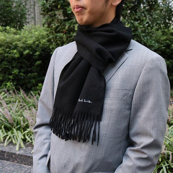 安いお得 ポールスミス ブラック リコメン堂 通販 Paypayモール Paul Smith マフラー メンズ M1a