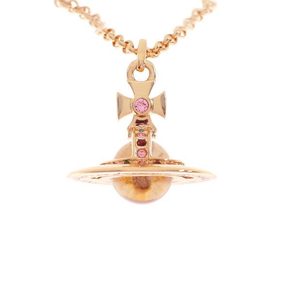 ヴィヴィアンウエストウッド VIVIENNE WESTWOOD ネックレス レディース 63020097-G002 タイニー オーブ TINY ORB ピンクゴールド 送料無料