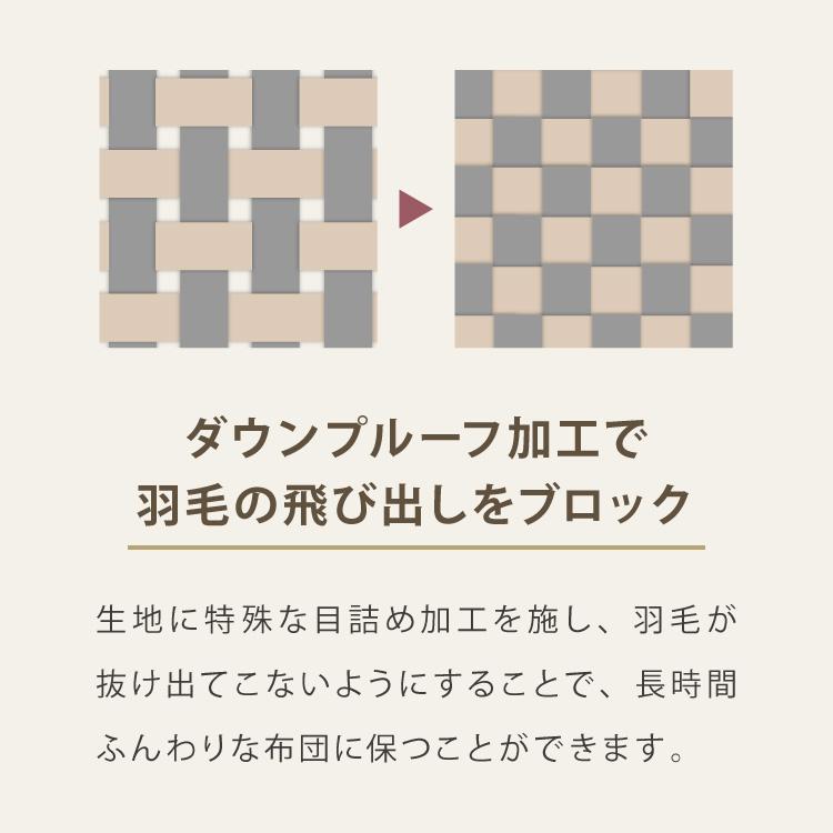 丸八真綿 日本製 羽毛掛け布団 ダウン率85% 350dp シングル リサイクル