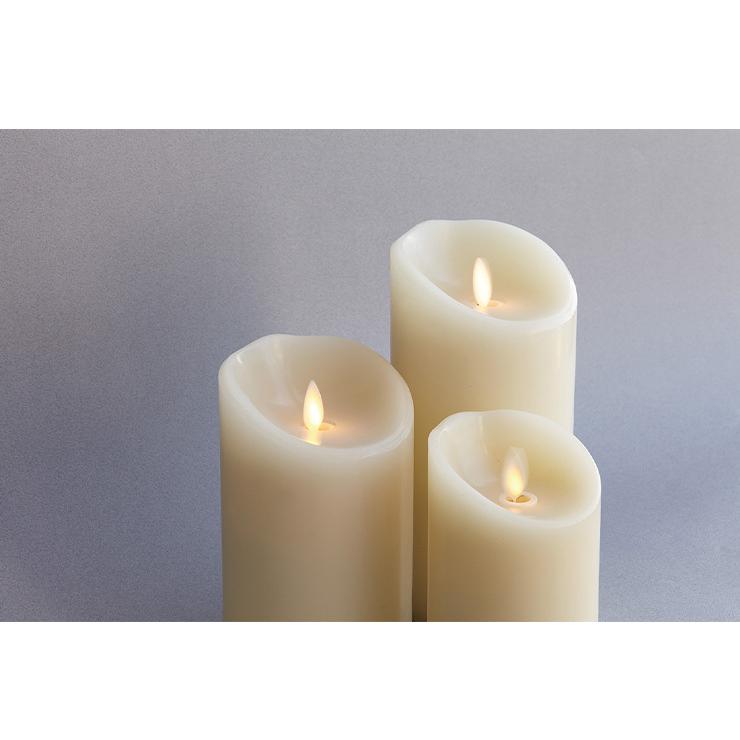 LUMINARA 電池式LEDキャンドル 3本セット アイボリー LUMINARA 電池式LEDキャンドル 3本セット アイボリー 楽天市場