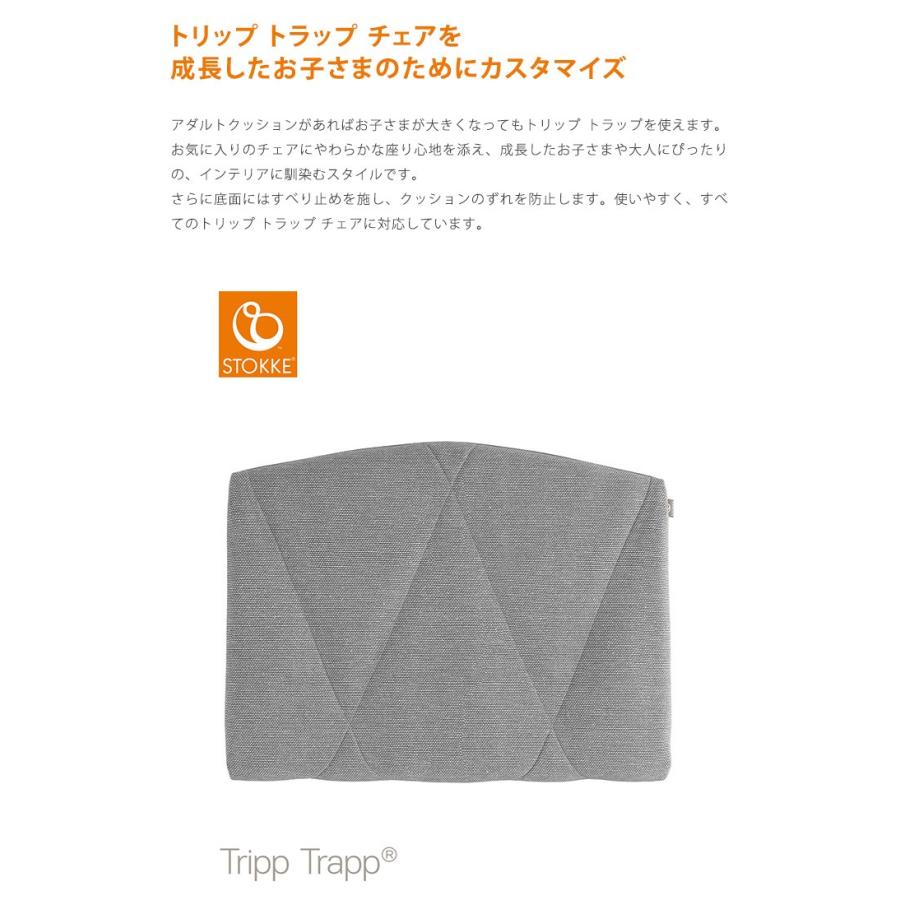 トリップトラップ ストッケ アダルトクッション 撥水加工なし スレート