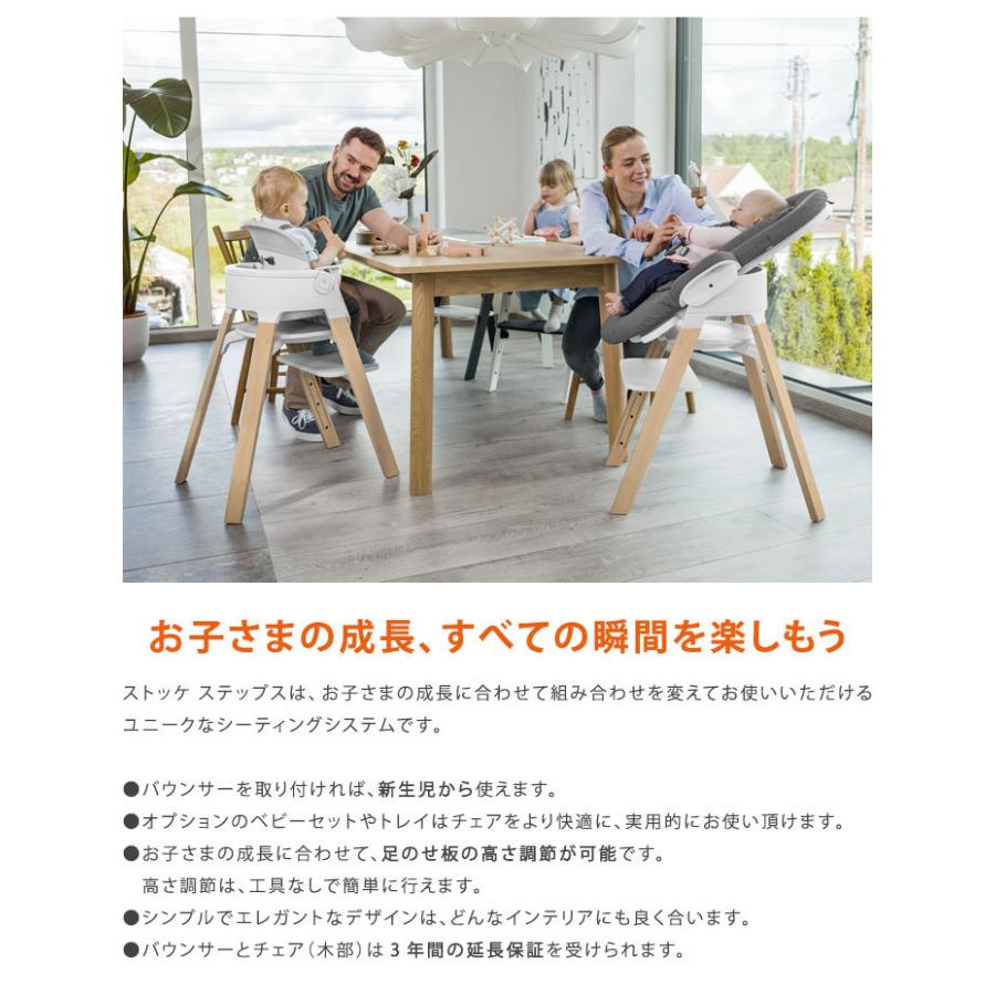 ストッケ ステップス チェア ビーチ材 ベビーチェア ハイチェア キッズチェア STOKKE ストッケ正規販売店 代引不可｜recommendo｜05