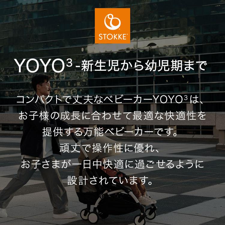 セットで￥4,510お得 YOYO3 ABスターターセット ベビーカー 6+ 0+ 3点セット A型 B型 AB型 新生児 ベビー 子ども 赤ちゃん 折りたたみ 折り畳み 代引不可の画像