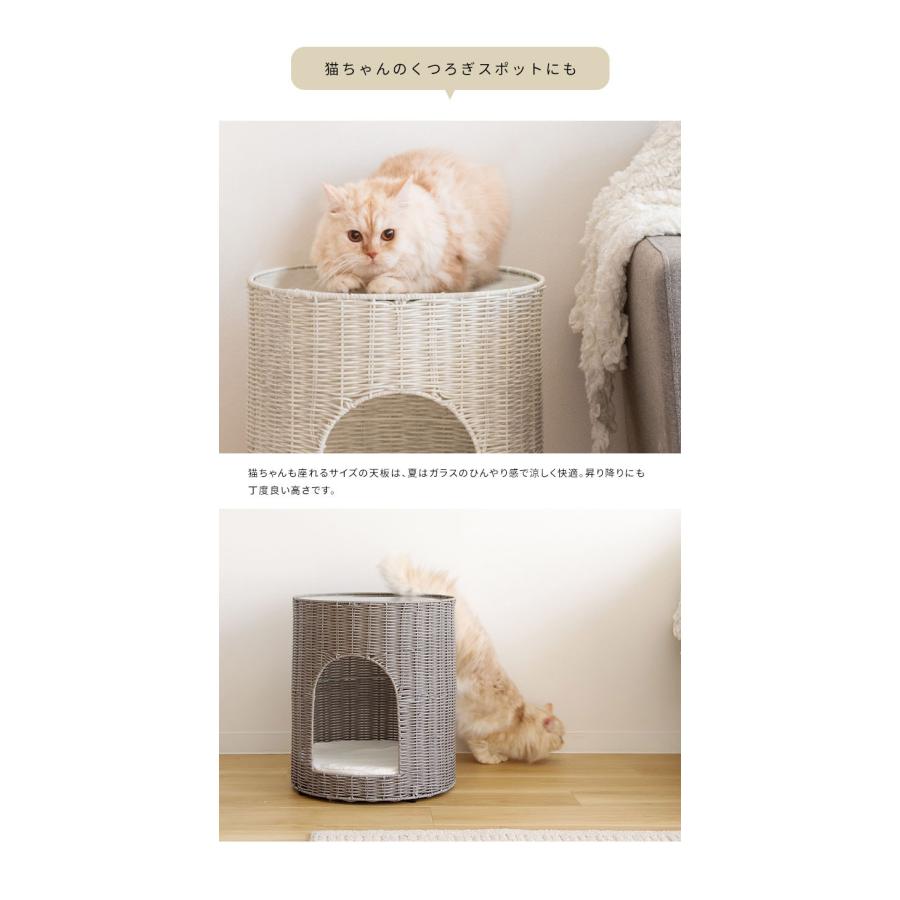 猫ちぐら キャットハウス ラタンキャットハウス ちぐらタイプ 猫