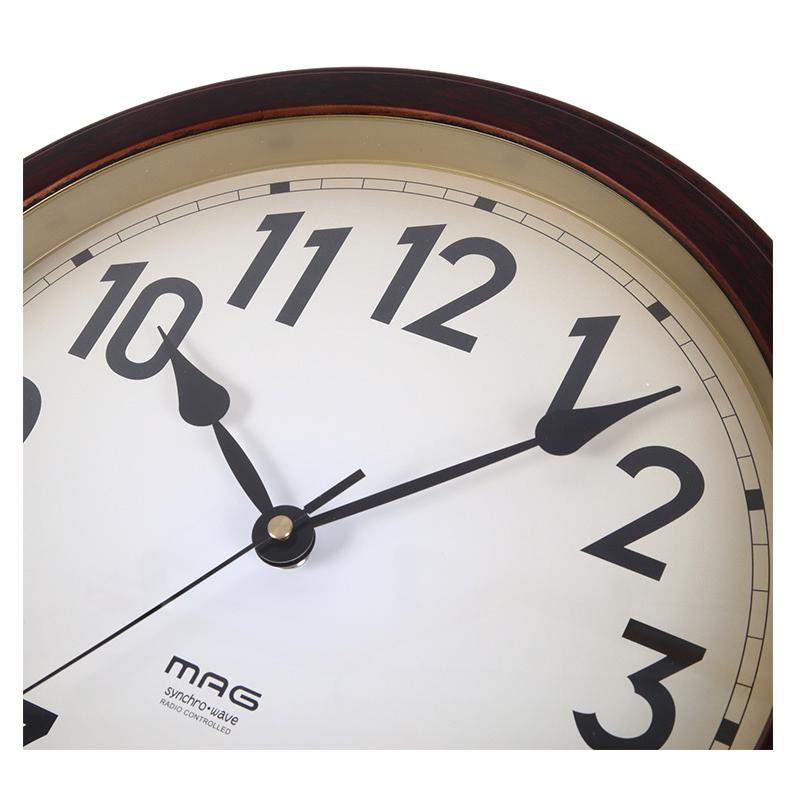 ノア精密 MAG 電波掛時計 大正館 タイショウカン W-778 BR-Z 電波 電波