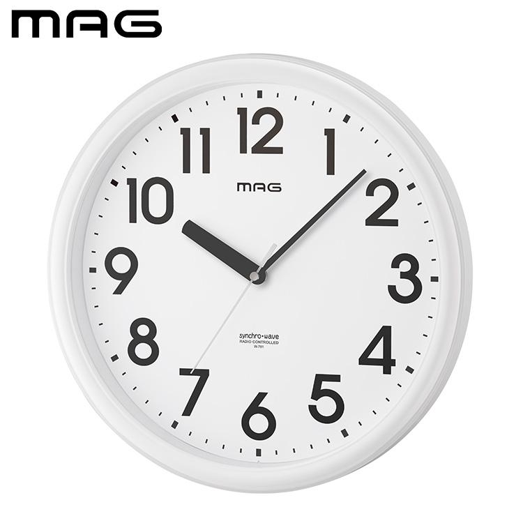 MAG電波掛時計 リゲル 時計 掛け時計 掛時計 電波時計 電波 秒針 夜間