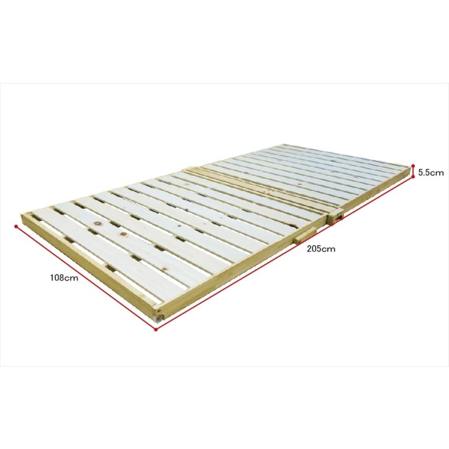 スプリング付ひのきスノコマット 木製 ヒノキ 折りたたみ すのこ 日本