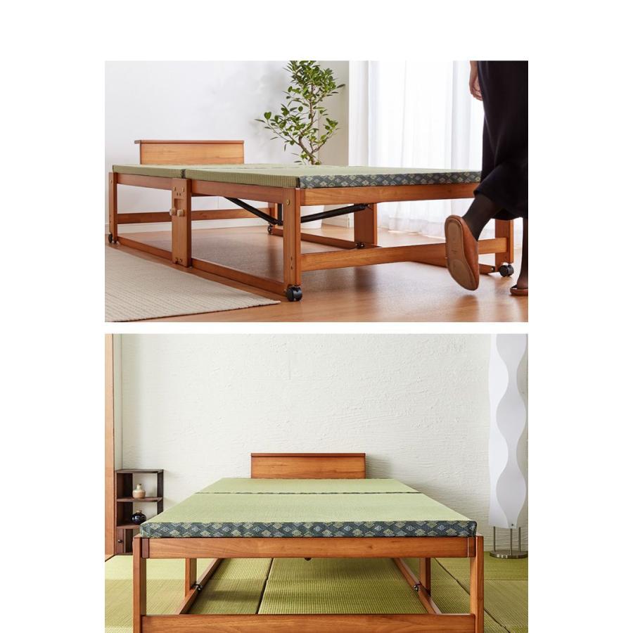 中居木工 日本製 折りたたみ 畳 ベッド ひのき ハイタイプ 中居木工 日本製 折りたたみ 畳 ベッド ひのき ハイタイプ