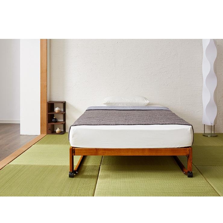 中居木工 日本製 折りたたみ すのこ ベッド ひのき ロータイプ 中居木工 日本製 折りたたみ すのこ ベッド ひのき ロータイプ