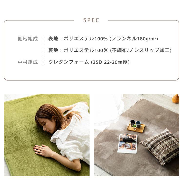 洗える オールシーズン 極厚ラグ 185×185 2畳 厚み25mm 防ダニ 洗える オールシーズン 極厚ラグ 185×185 2畳 厚み25mm 防ダニ