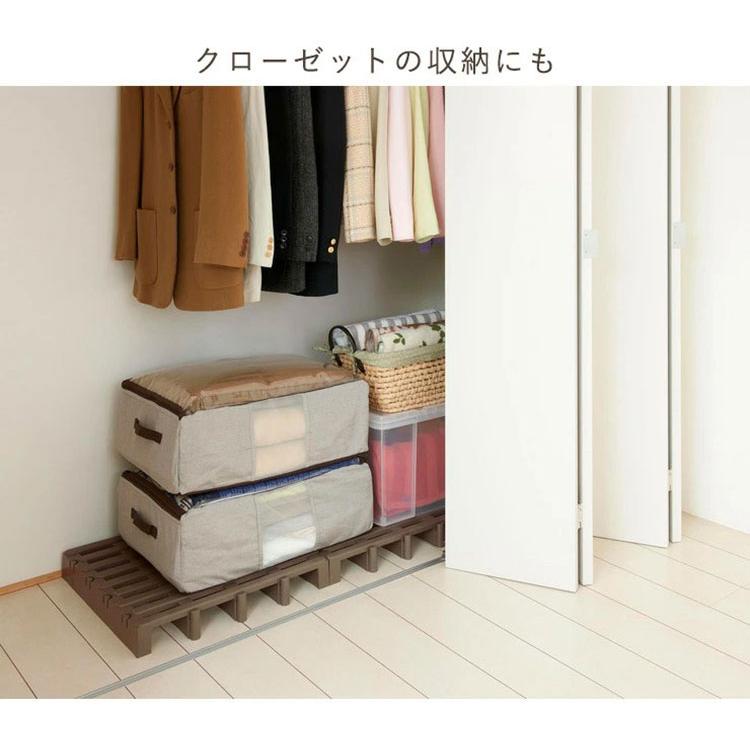 ジョイントすのこ 10個セット すのこベッド 日本製 プラスチック すのこ シングル 湿気 対策 除湿 高床 防カビ 通気性 折りたたみ すのこマット｜recommendo｜03