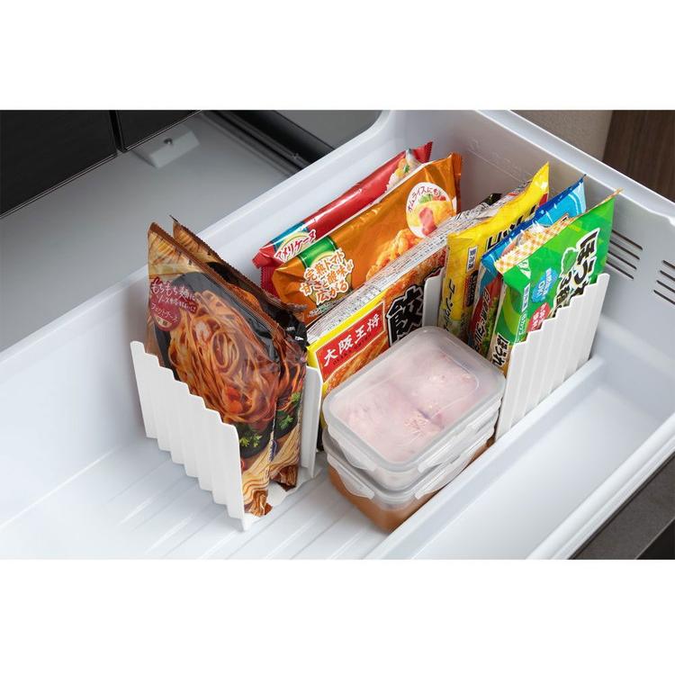 リバティーコーポレーション 冷蔵庫 冷凍庫 仕切り 仕切板 4枚組 ホワイト 日本製 LD-493 StyleStorage｜recommendo｜12