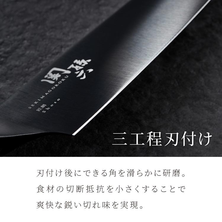 貝印 関孫六 匠創 漆黒 包丁3点セット 黒チタンコート 三徳包丁 ペティ