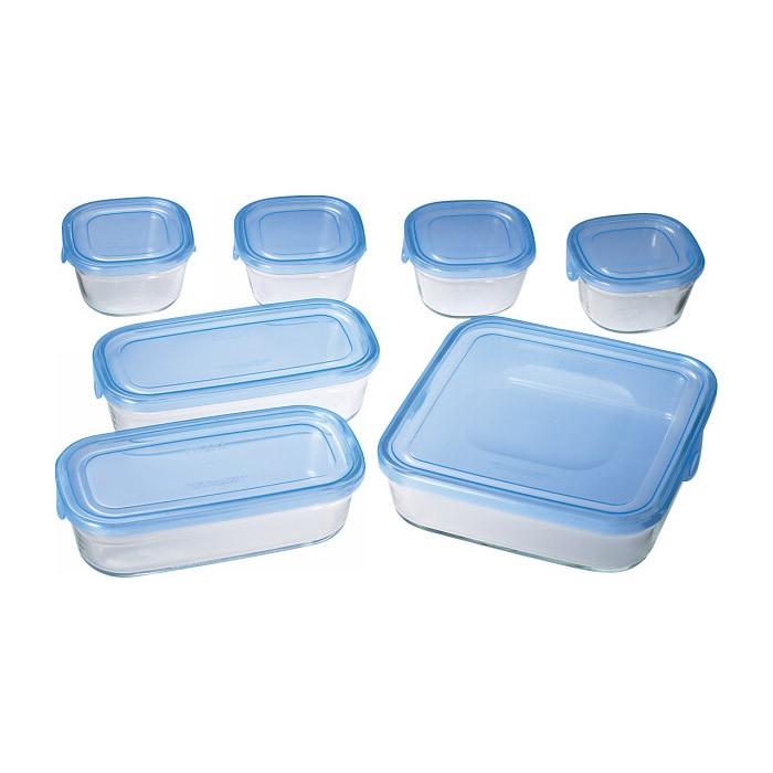 イワキ Iwaki パック&レンジ 角型7点PS-NPR-B7 食品保存容器 収納 透明