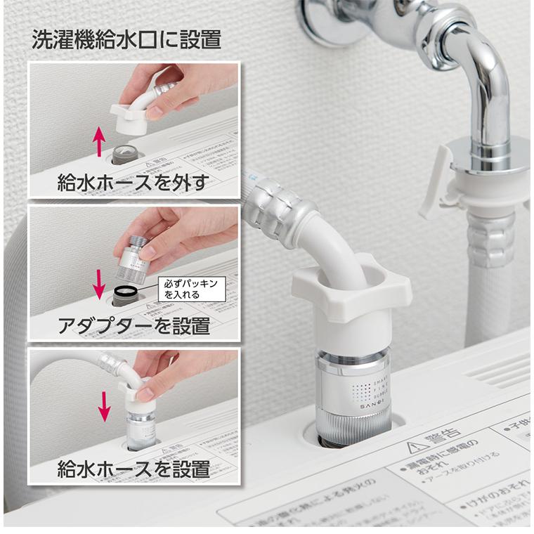 SANEI ファインバブル 洗濯機用アダプター 洗濯機 アダプター 日本製