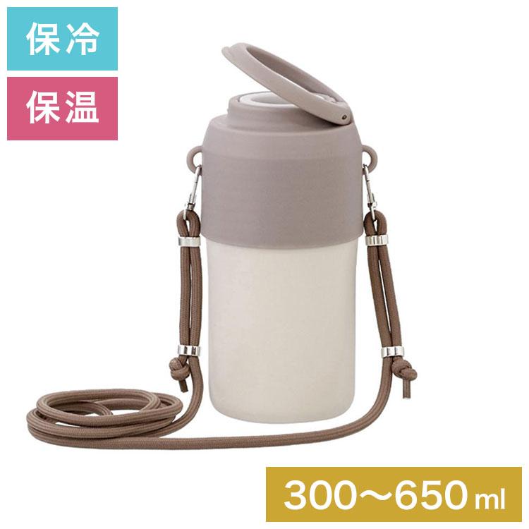 小さめ保冷・保温ポーチ カップ型 持ち手付 白玉あんみつ抹茶