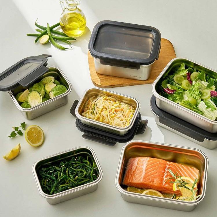 2個セット 電子レンジ対応 ステンレス 保存容器 深型 500ml 食洗機対応