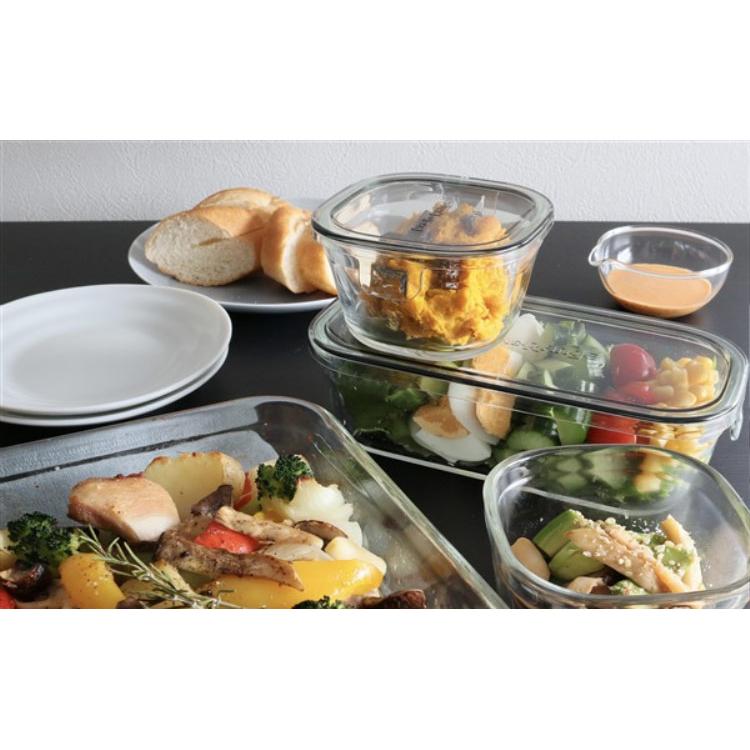 iwaki イワキ 新色 耐熱ガラス保存容器 3点セット パックアンドレンジ