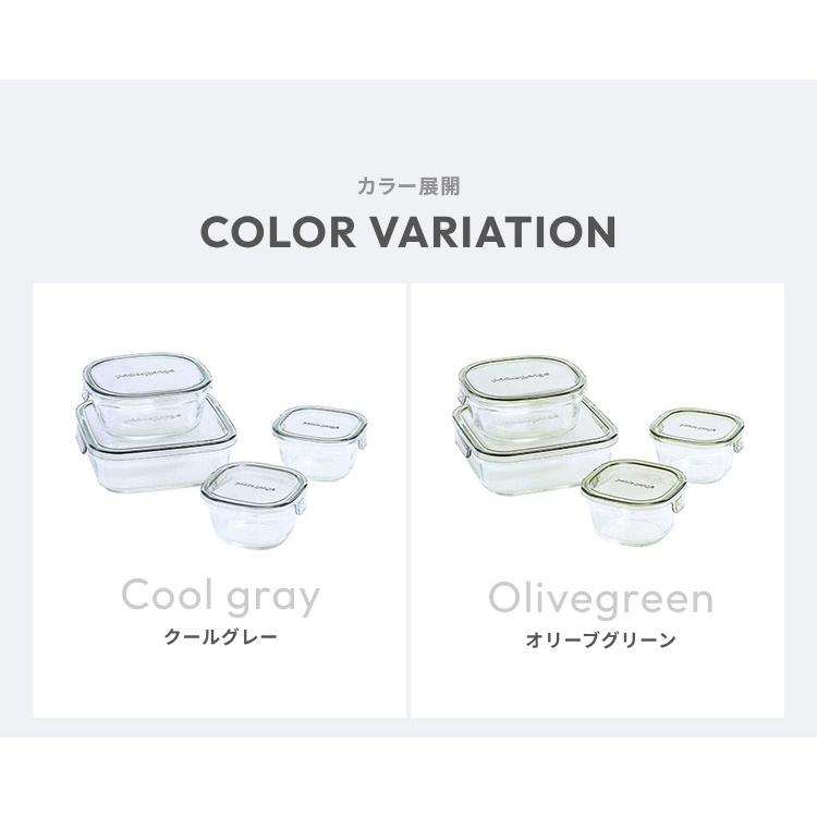 iwaki イワキ 新色 耐熱ガラス保存容器 4点セット パックアンドレンジ