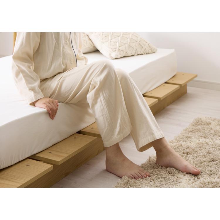 直接引取り限定 ほぼ新品 定価29,000円 すのこベッド 韓国 ロータイプ ステージベッド シングル ベッドフレーム 単品 ロータイプ