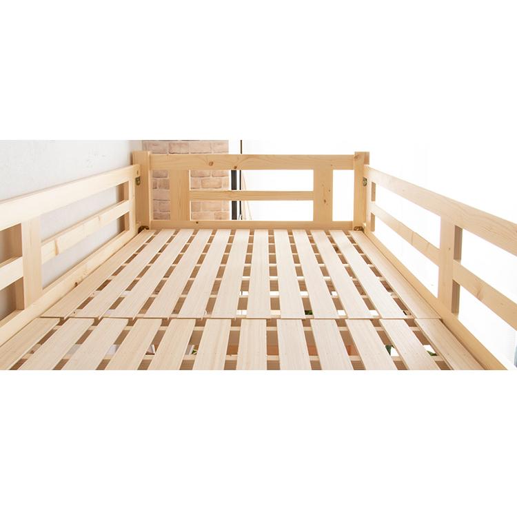 ロフトベッド システムベッド シングル ベッド 子供用 大人用 子供部屋 階段 木製ベッド すのこ ベッド 天然木 パイン材 コンパクト 北欧 おしゃれ 代引不可｜recommendo｜11