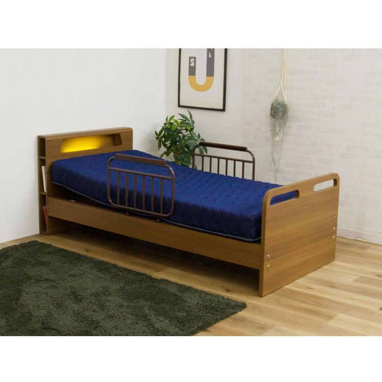 ⭐︎【美品】⭐︎介護用ベッド　シングルベッド　リクライニング 電動ベッド ベッド 2モーター シングル 介護ベッド 棚付き シングル