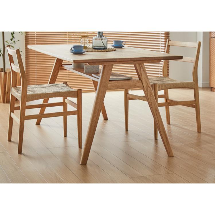 ダイニングテーブル 単品 幅135 高さ72 オーク無垢材 天然木 135×85 4