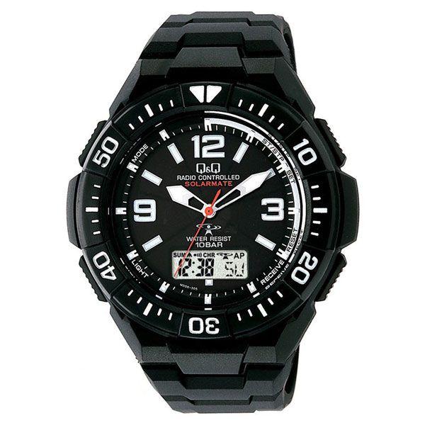 【超安い】  【ＣＩＴＩＺＥＮ】シチズン Q&Q 電波ソーラー メンズ腕時計MD06-305 SOLARMATE (ソーラーメイト) /5点入り 代引不可 腕時計
