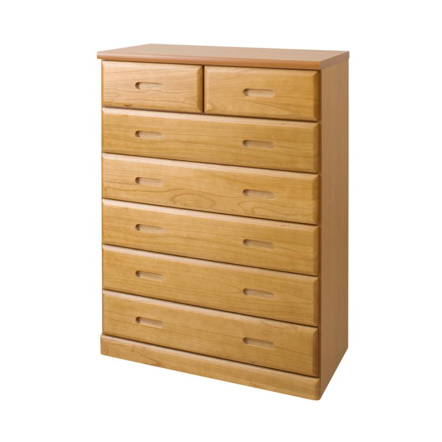 日本製 完成品 大川家具 merci 天然木 桐 チェスト 幅80 ハイタイプ