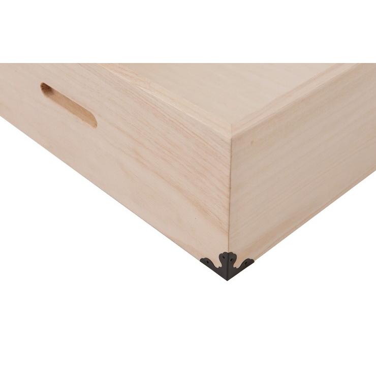 キャスター付き桐衣装箱 4段 高さ51 隅金具付 桐ケース 衣装ケース