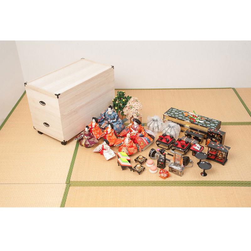 完成品 総桐 雛人形 収納 ケース 3段 高さ72.5cm 幅42cm 奥行き 完成品 総桐 雛人形 収納 ケース 3段 高さ72.5cm 幅42cm 奥行き