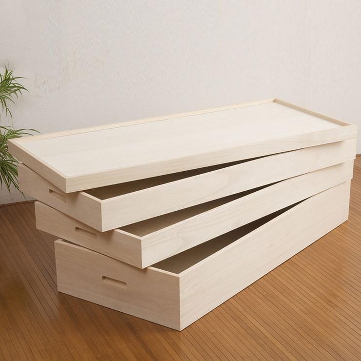日本製 国産 完成品 桐衣装箱3段 セミロング 収納 桐収納 桐 押入れ