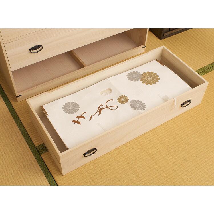 隠しスペース付き3段桐チェスト 高さ61 HI-0028 日本製 完成品_9