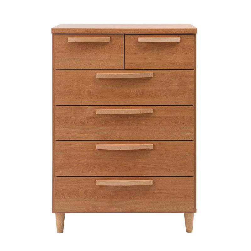 日本製 北欧スタイル ハイチェスト 幅70cm ナチュラル チェスト 完成品