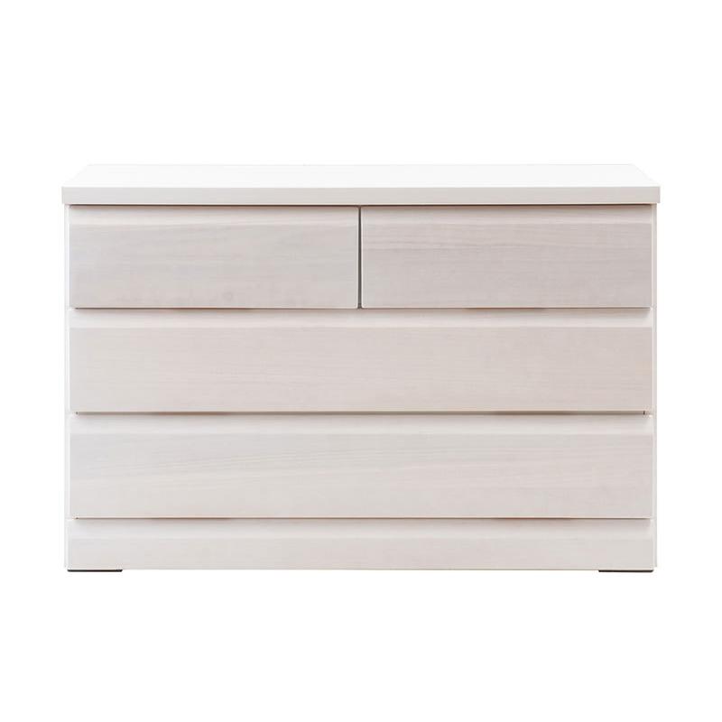 日本製 クローゼットチェスト 幅99 3段 ホワイト チェスト 三段