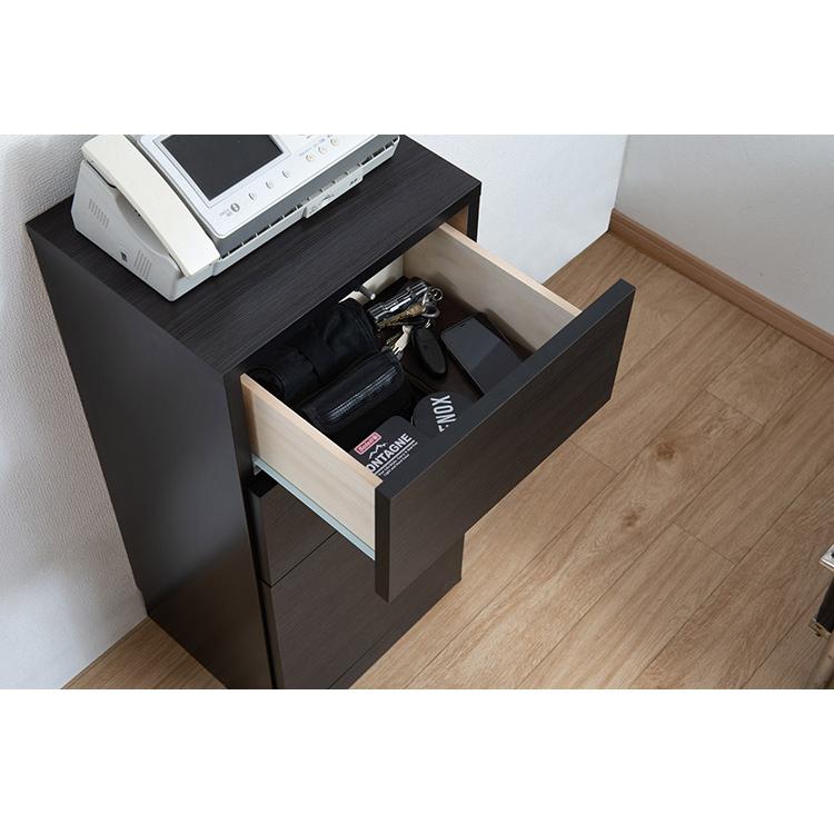 BK-club A4が入る薄型カウンター下収納 幅40.5cm 奥行34cm 高さ86.5cm 