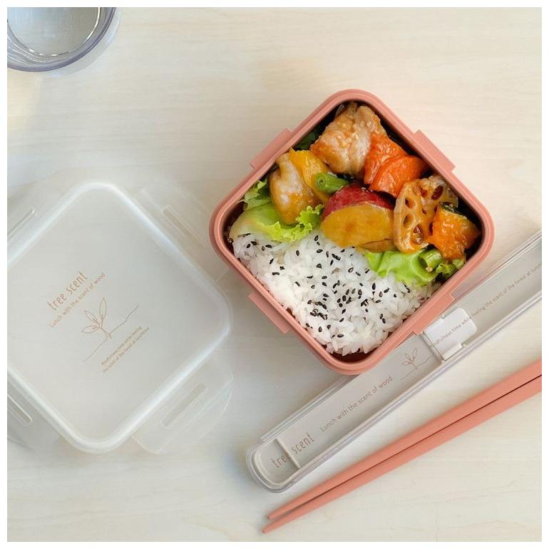 オーエスケー 日本製 ひのきのぷら フードコンテナ 500ml ピンク PCL-7