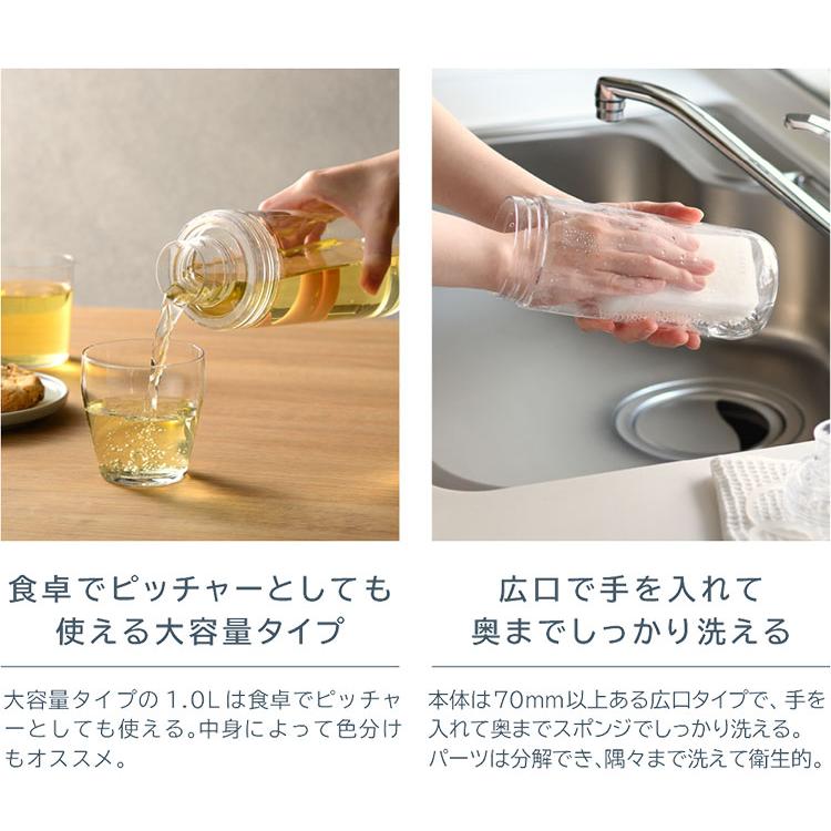 新色追加 LIPPY 洗いやすい ウォーターボトル 1L 1リットル 日本製