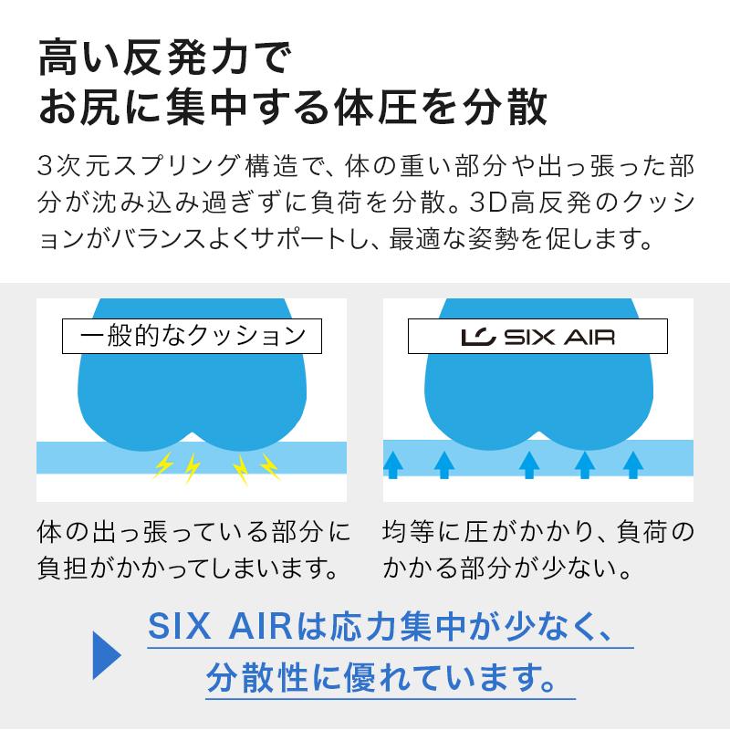 3D 高反発 シートクッション 40×40cm 厚み3cm 在宅 ワーク 勤務 リモートワーク おうちじかん チェアパット パッド 椅子 いす サポート 代引不可|リコメン堂|07