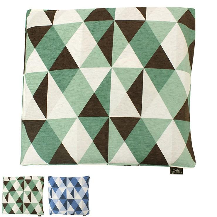 70 Off 三角柄の色使いがオシャレな座布団カバー 55 59cm ソファ 居間 寝室 子供部屋 おしゃれ かわいい 座布団 Riosmauricio Com