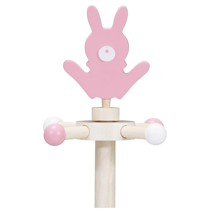 ミッフィー ポールハンガーウッドハンガーラック ウサギデザイン