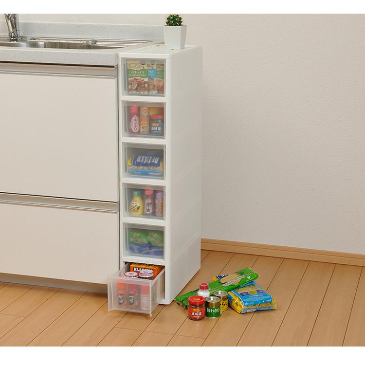 Kmotkste キッチンすき間収納 6段 ホワイト　2個セット 限定値下げ中‼️Kmotkste キッチンすき間収納 6段 ホワイト 2個セット