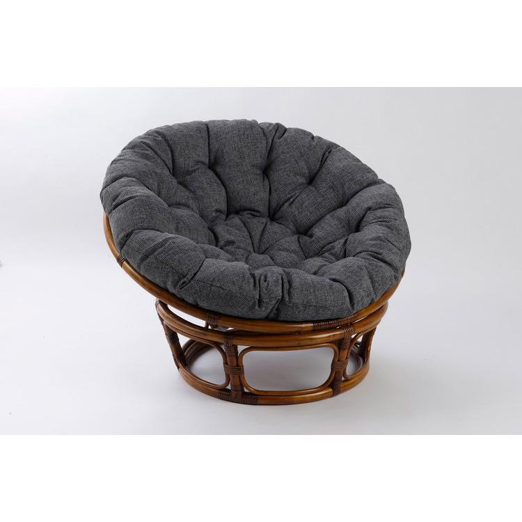 ラタンチェア ゆったり座れるくつろぎチェア 籐 ポリウレタン塗装