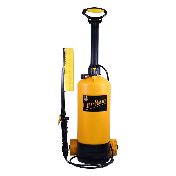 掃除用水圧クリーナー シャワー ホース ブラシ 洗浄 散水 ポンプ式 8L  