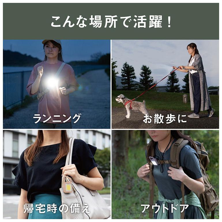 ムサシ 充電式 ぴかり MINI LIGHT 本気の明るさ 大光量ライト600lm USB