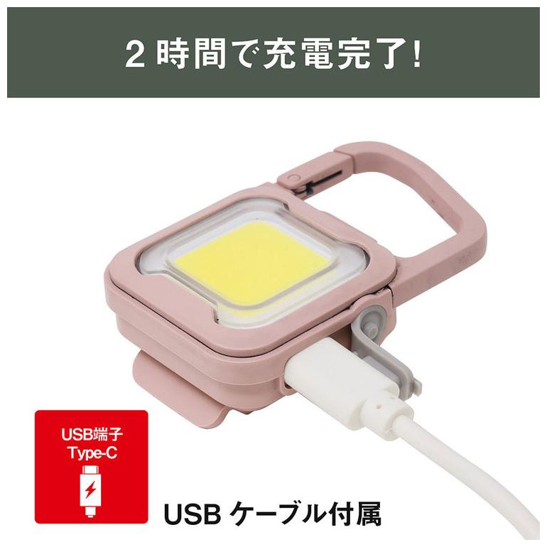 ムサシ 充電式 ぴかり MINI LIGHT 本気の明るさ 大光量ライト600lm USB
