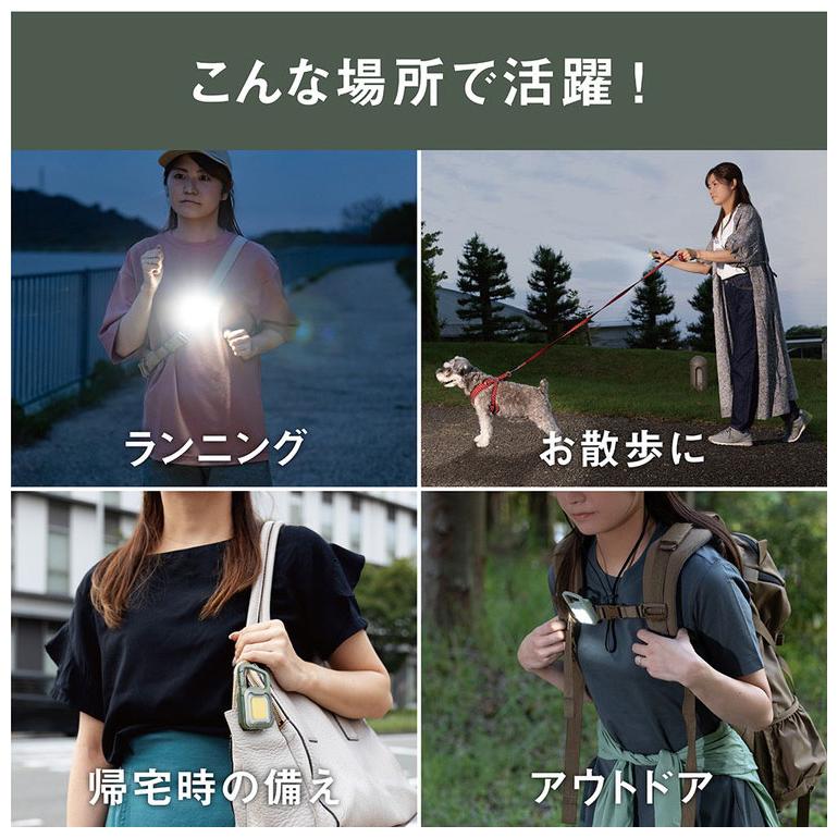 ムサシ 充電式 ぴかり MINI LIGHT 本気の明るさ 大光量ライト600lm USB