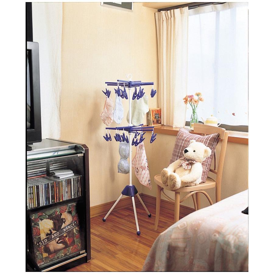 深海金物製作所 2段式 マスコット 洗濯物干し 物干し 室内物干し 外