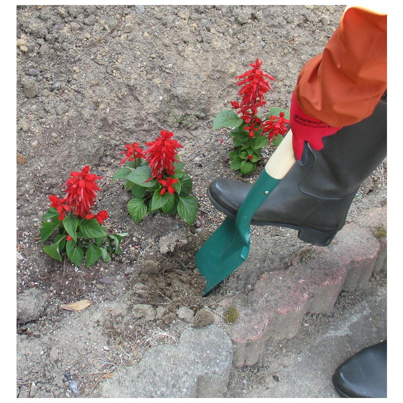 スコップ ショベル シャベル 70cm 761g 軽量 ギザ刃 庭 庭園 手入れ