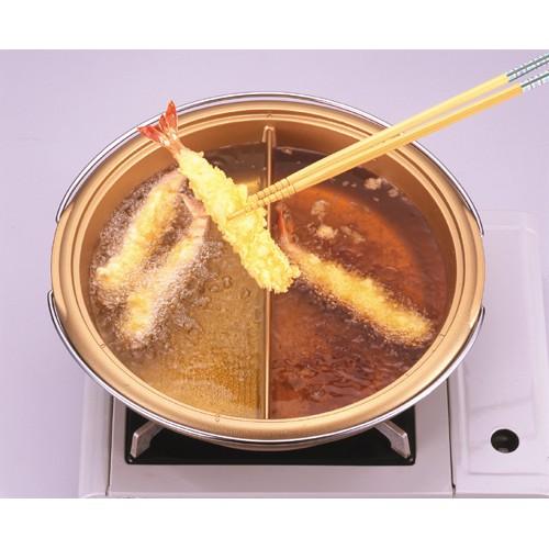 日本製 仕切り鍋 両手鍋 卓上鍋 天ぷら鍋 鍋 すき焼き鍋 おでん